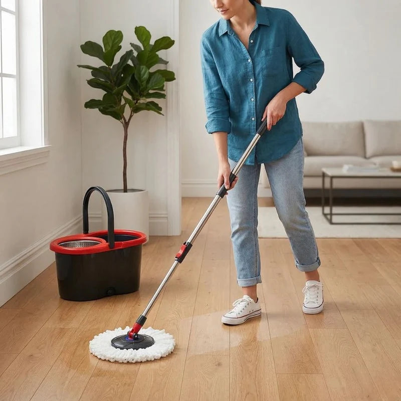 Mop Giratório Profissional 360° com Centrífuga
