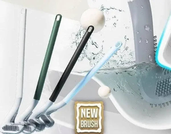 Escova Antibacteriana de Banheiro de Silicone
