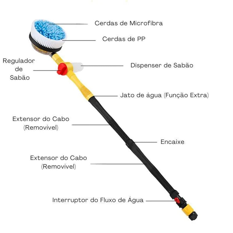 Produto de exemploTurboClean© -TurboClean© - Escova Giratória para Lavagem de Veículos (+Brinde Grátis)  (+Brinde Grátis)